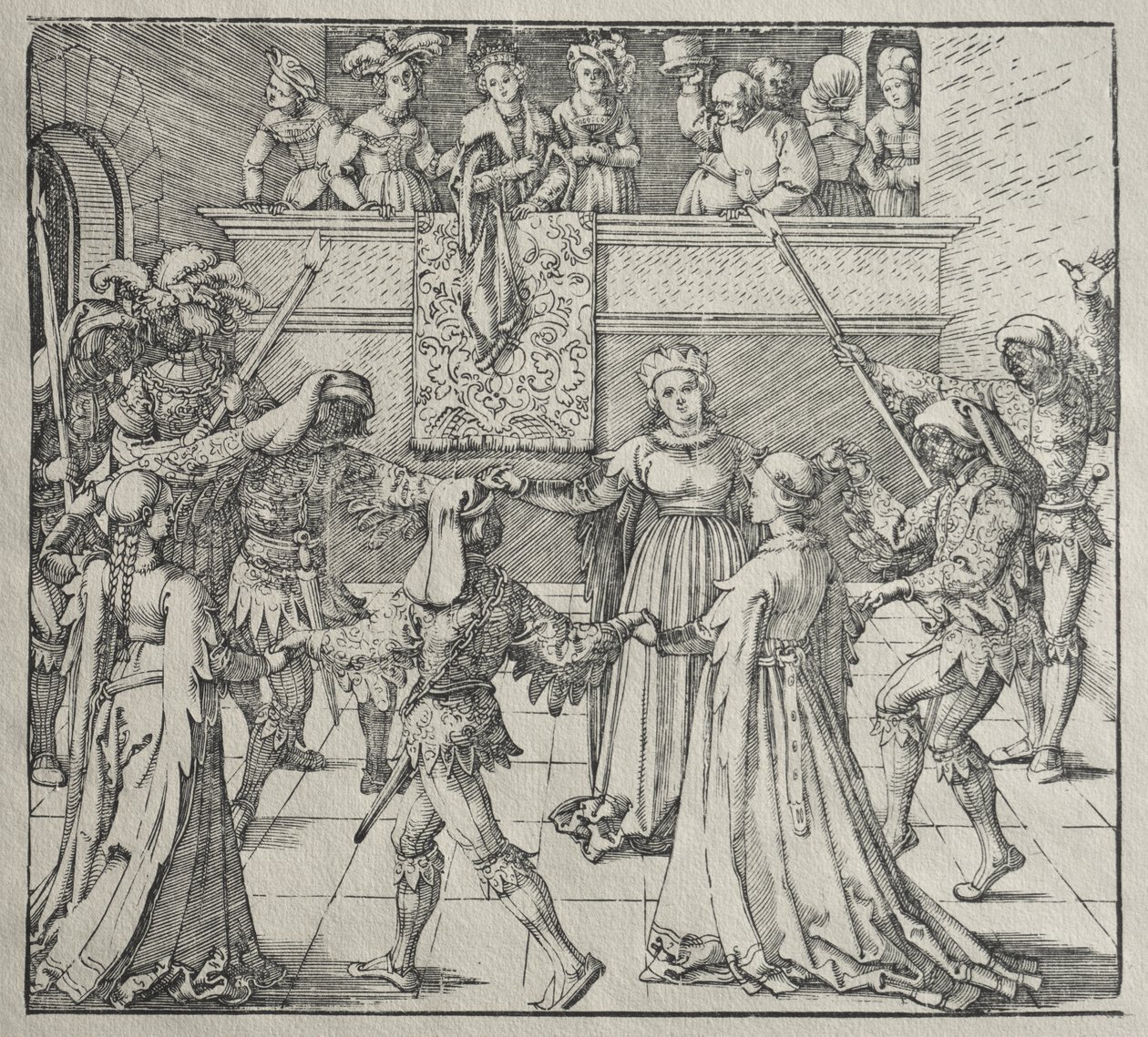 Maskarada autorstwa Albrecht Dürer