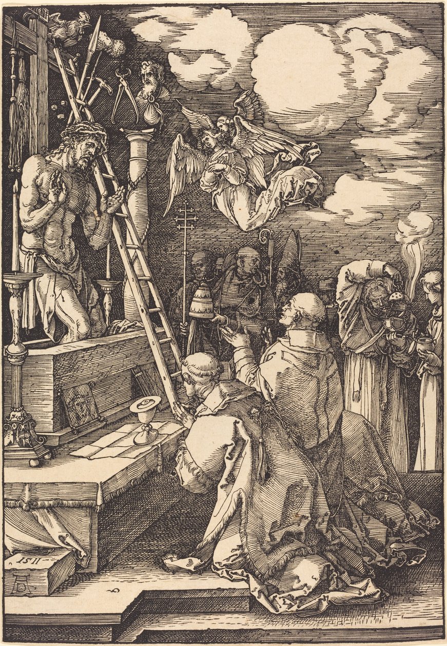 Msza św. Grzegorza autorstwa Albrecht Dürer