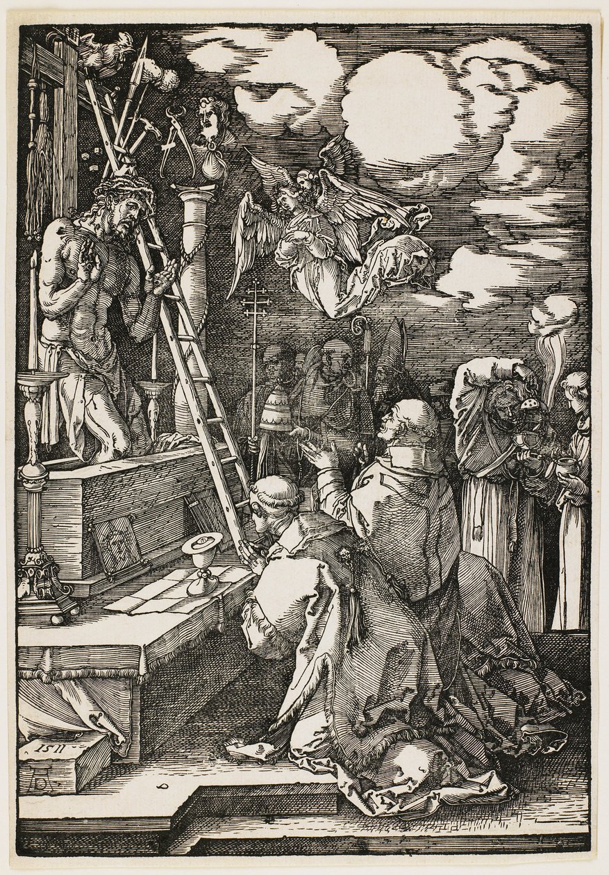 Msza świętego Grzegorza autorstwa Albrecht Dürer