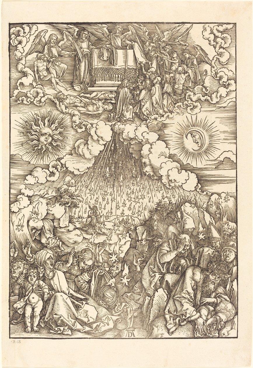 Otwarcie piątej i szóstej pieczęci autorstwa Albrecht Dürer