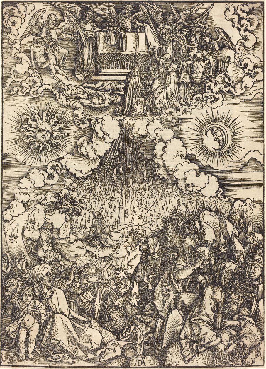Otwarcie piątej i szóstej pieczęci autorstwa Albrecht Dürer