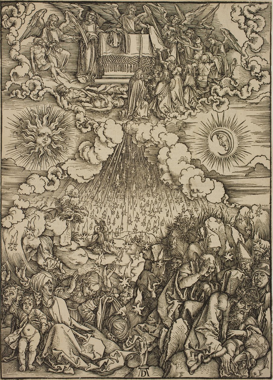 Otwarcie piątej i szóstej pieczęci autorstwa Albrecht Dürer
