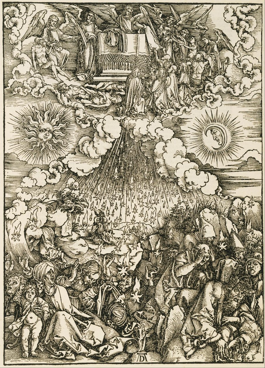 Otwarcie piątej i szóstej pieczęci autorstwa Albrecht Dürer