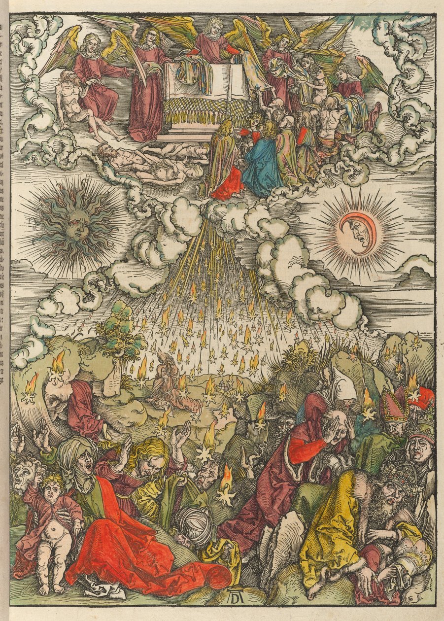 Otwarcie piątej i szóstej pieczęci autorstwa Albrecht Dürer