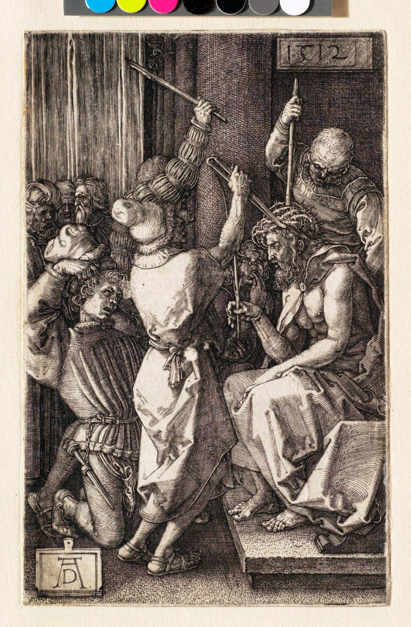 Pasja: Chrystus ukoronowany cierniem autorstwa Albrecht Dürer