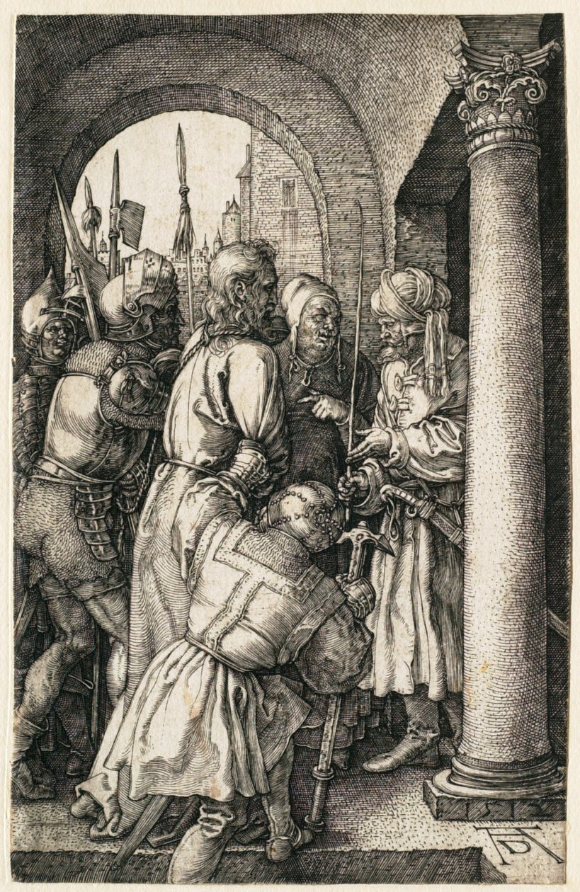 Pasja: Chrystus przed Piłatem autorstwa Albrecht Dürer