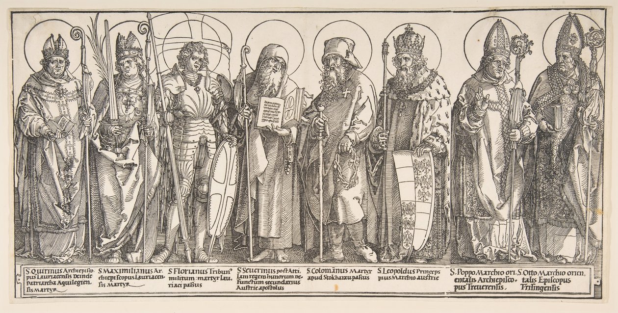Święci Patroni Austrii, 1515-17. autorstwa Albrecht Dürer