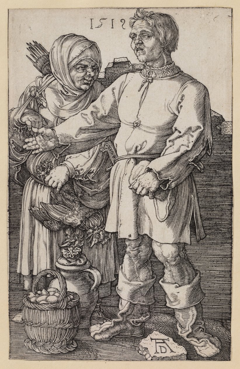 Para chłopska na targu autorstwa Albrecht Dürer