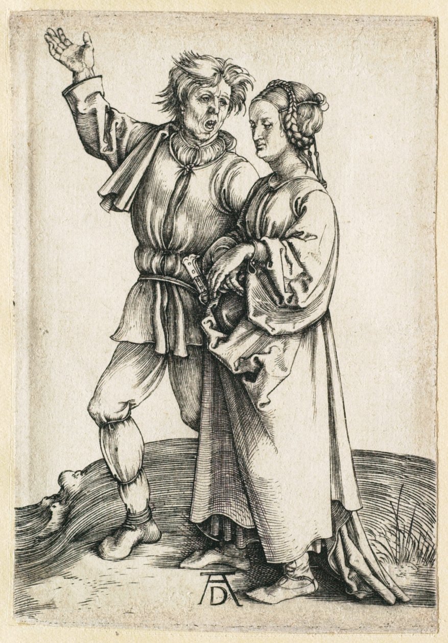 Chłop i jego żona autorstwa Albrecht Dürer