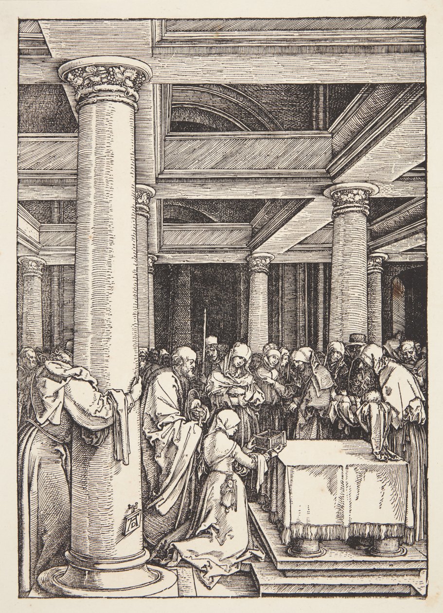 Ofiarowanie w świątyni autorstwa Albrecht Dürer