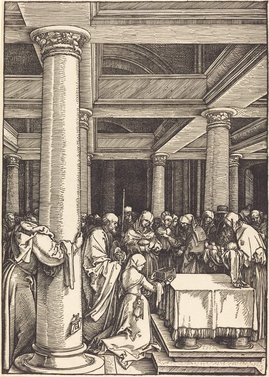 Ofiarowanie Chrystusa w świątyni autorstwa Albrecht Dürer