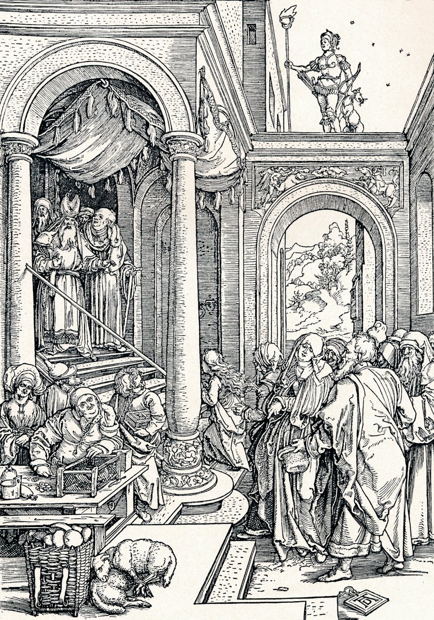 Ofiarowanie Dziewicy w Świątyni, 1506 1906 autorstwa Albrecht Dürer