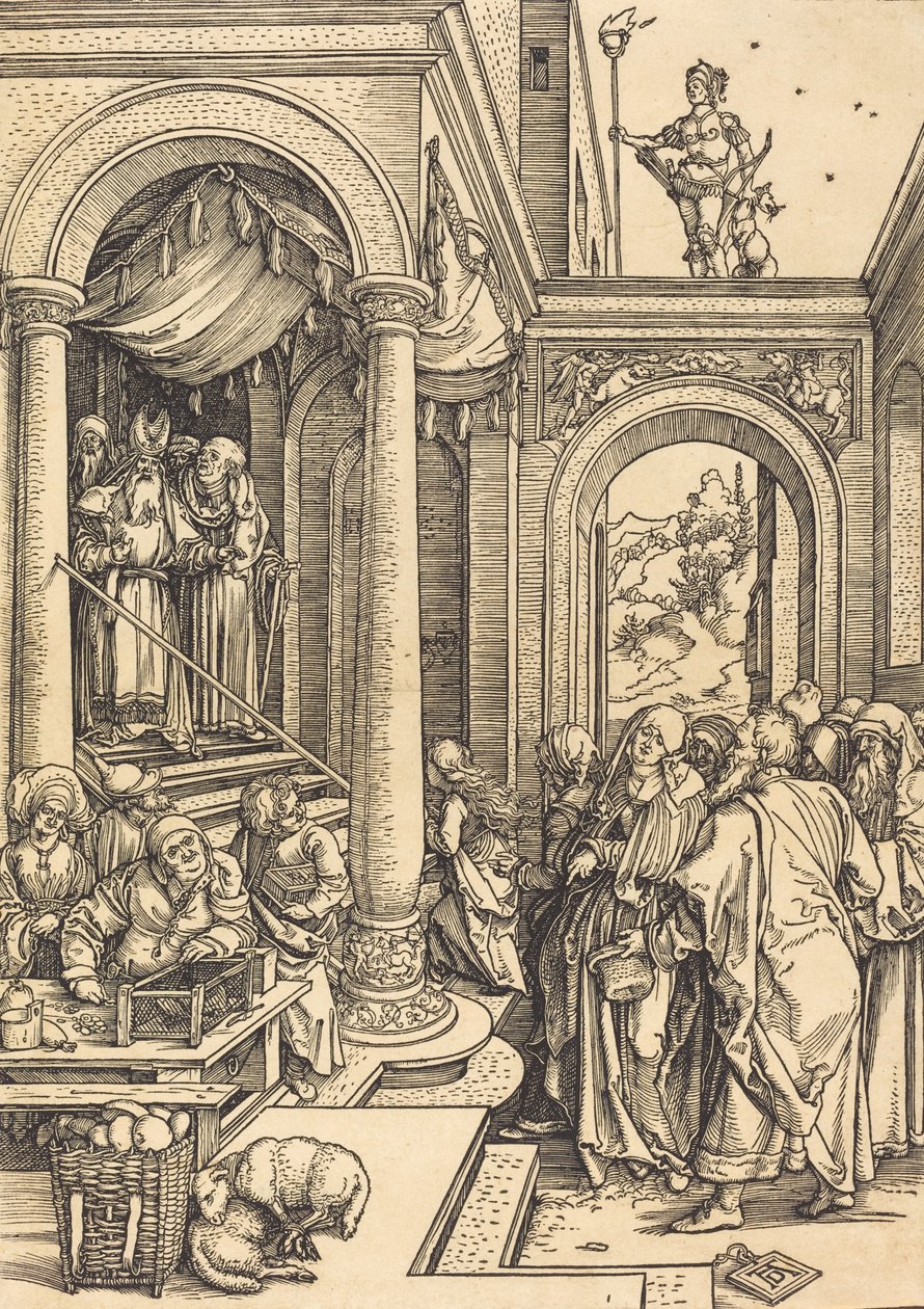 Ofiarowanie Matki Boskiej w Świątyni, ok. 1930 r. 15021503. autorstwa Albrecht Dürer