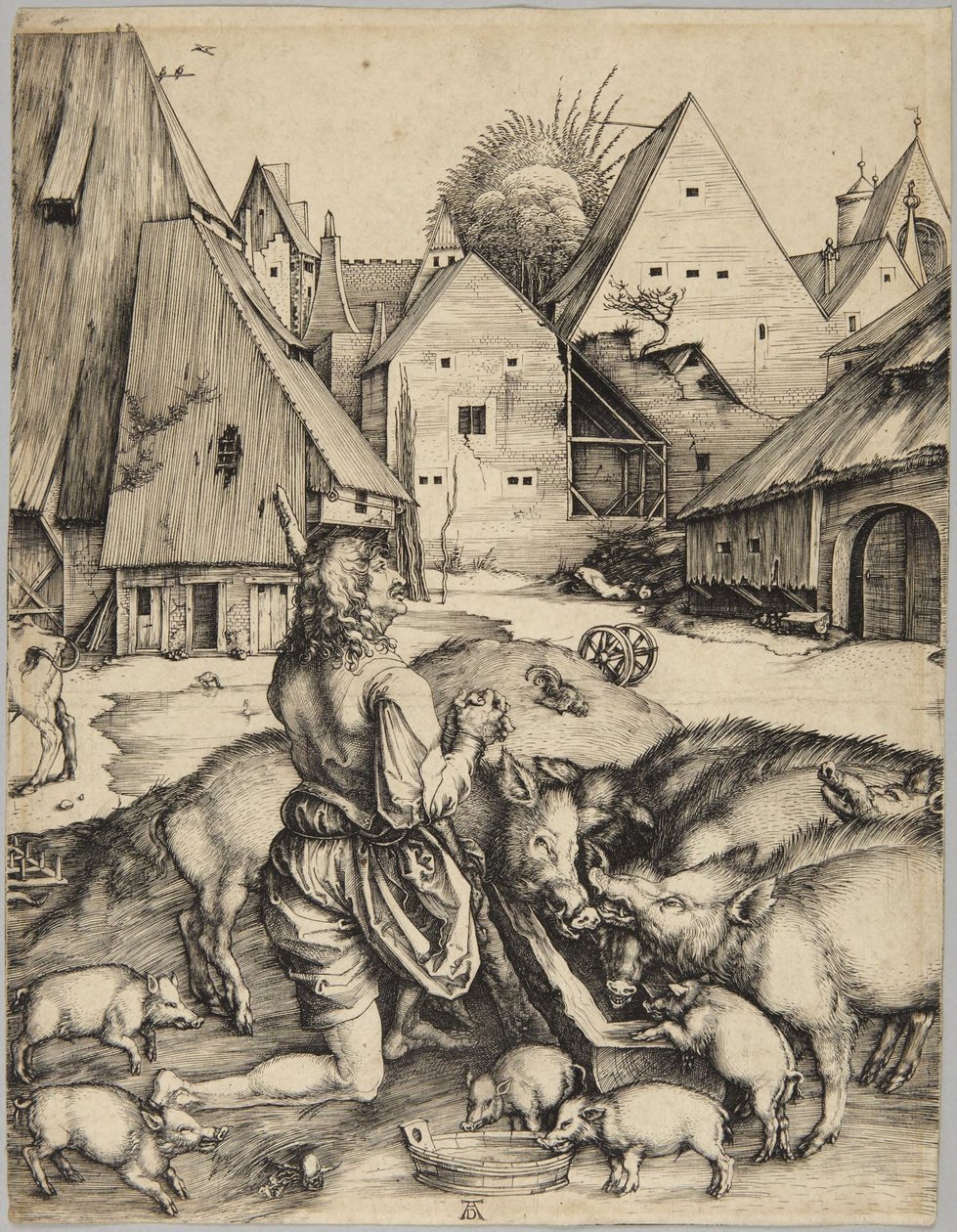 Syn marnotrawny autorstwa Albrecht Dürer