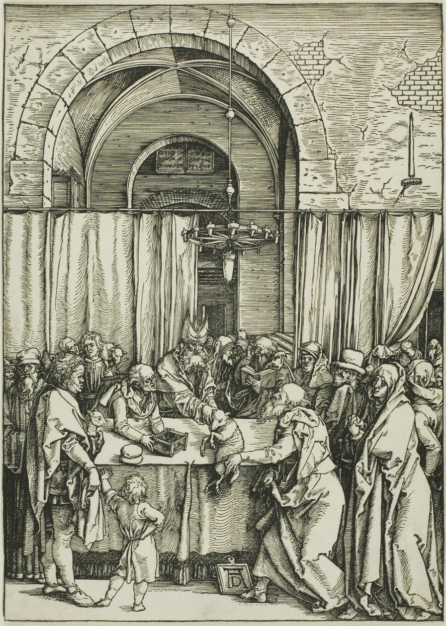 Odrzucenie ofiary Joachima, z Życia Dziewicy autorstwa Albrecht Dürer