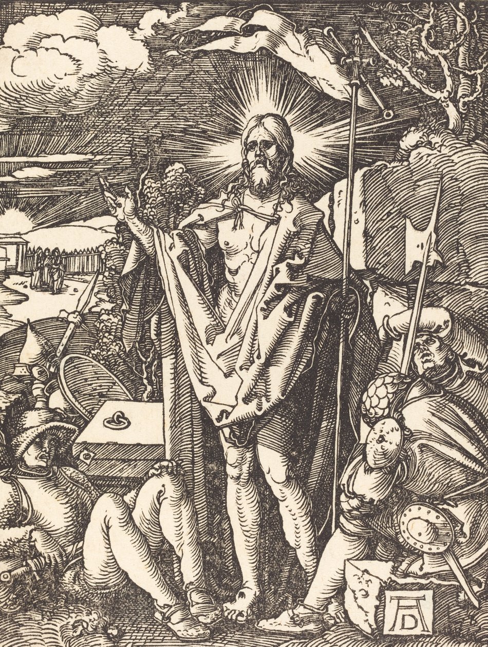 Zmartwychwstanie prawdopodobnie ok. 15091510. autorstwa Albrecht Dürer