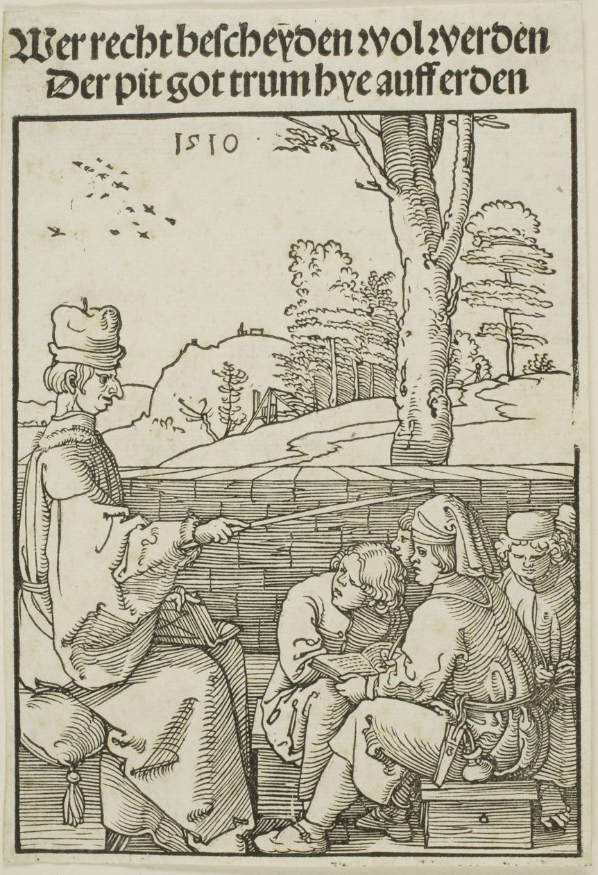 Nauczyciel w szkole autorstwa Albrecht Dürer