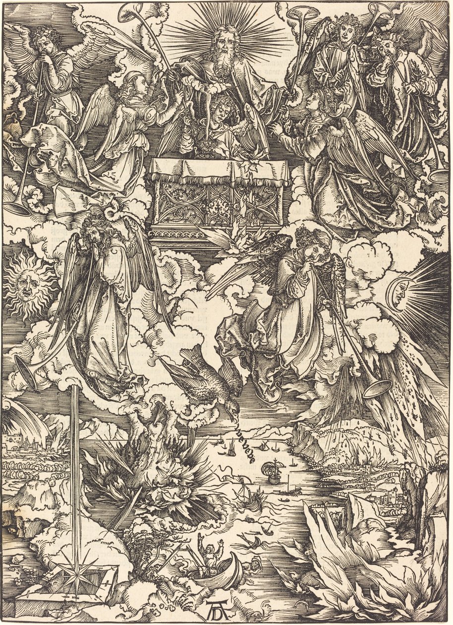 Siedmiu Aniołów z Trąbami autorstwa Albrecht Dürer