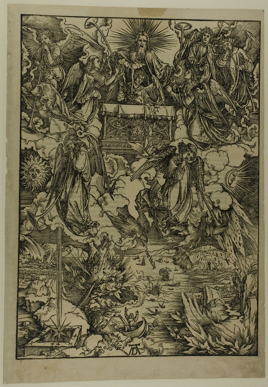 Siedem trąb z „Apokalipsy” autorstwa Albrecht Dürer