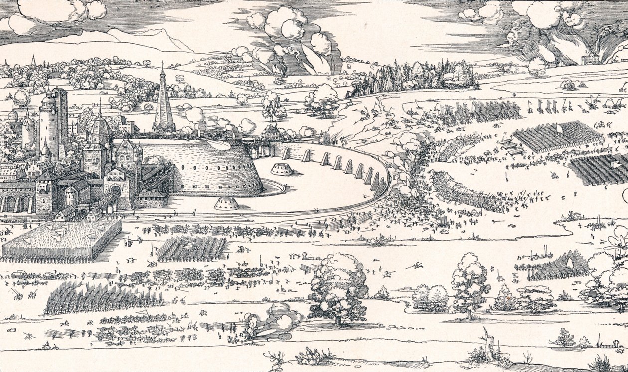 Oblężenie twierdzy I, 1527 1906 autorstwa Albrecht Dürer