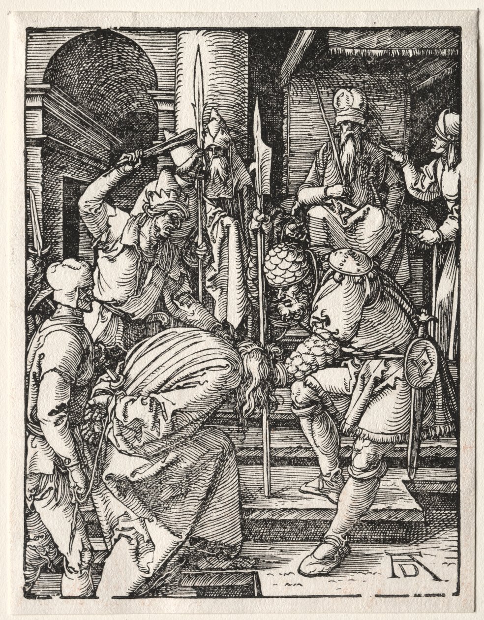 Mała pasja: Chrystus przed Annaszem autorstwa Albrecht Dürer