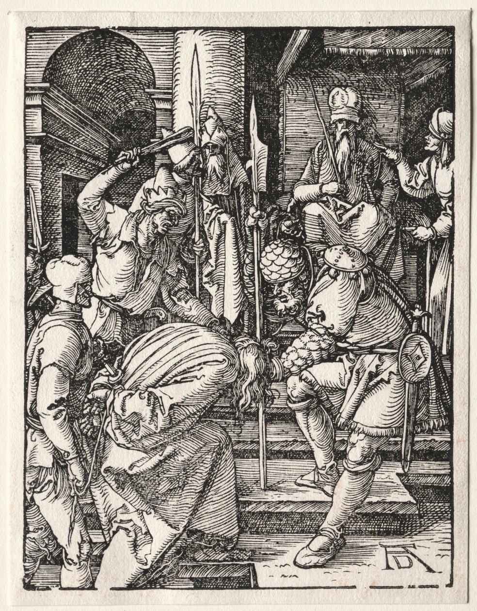 Mała pasja: Chrystus przed Annaszem, 1509-1511. autorstwa Albrecht Dürer