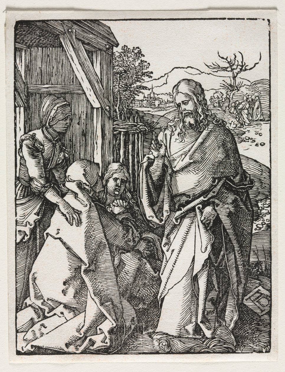 Mała pasja: Chrystus żegna się z Dziewicą autorstwa Albrecht Dürer