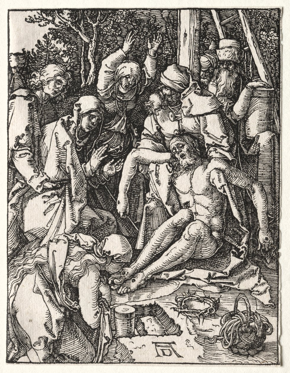 Mała pasja: lament autorstwa Albrecht Dürer