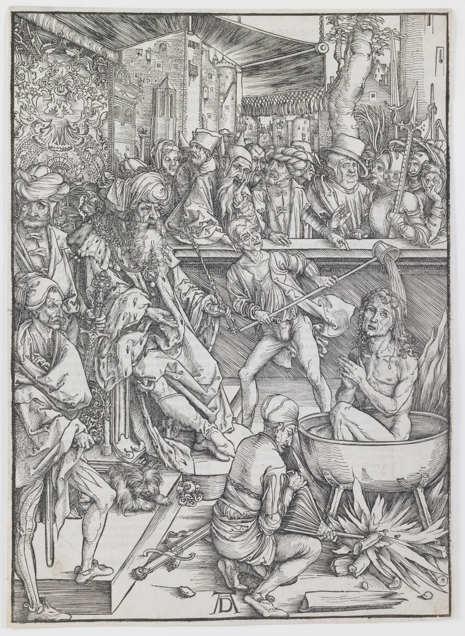 Tortury świętego Jana Ewangelisty, z serii „Apokalipsa” autorstwa Albrecht Dürer