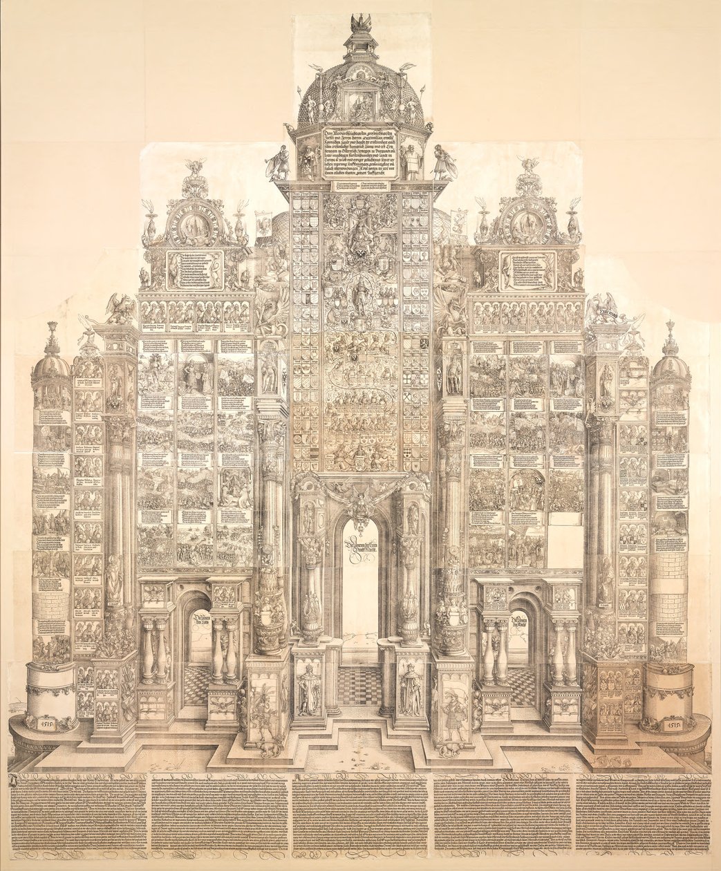 Łuk triumfalny cesarza Maksymiliana I autorstwa Albrecht Dürer