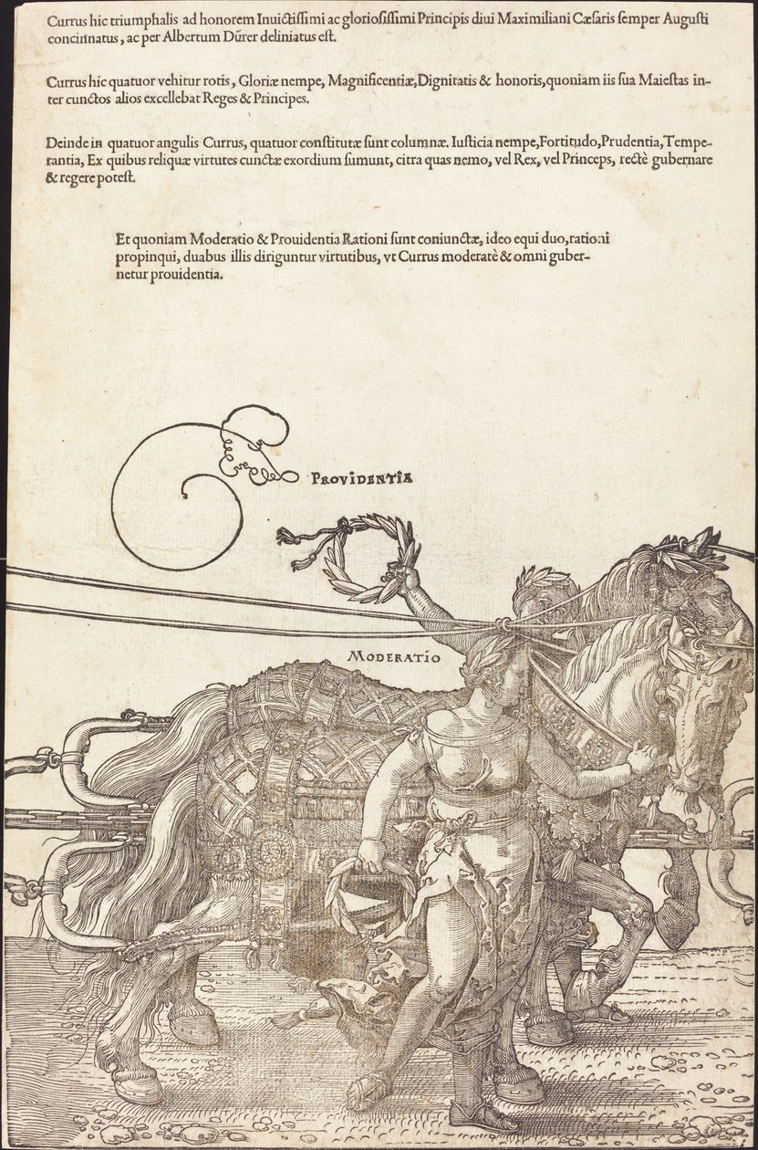 Rydwan triumfalny Maksymiliana I (Wielki Wagon Triumfalny) [płyta 3 z 8] autorstwa Albrecht Dürer