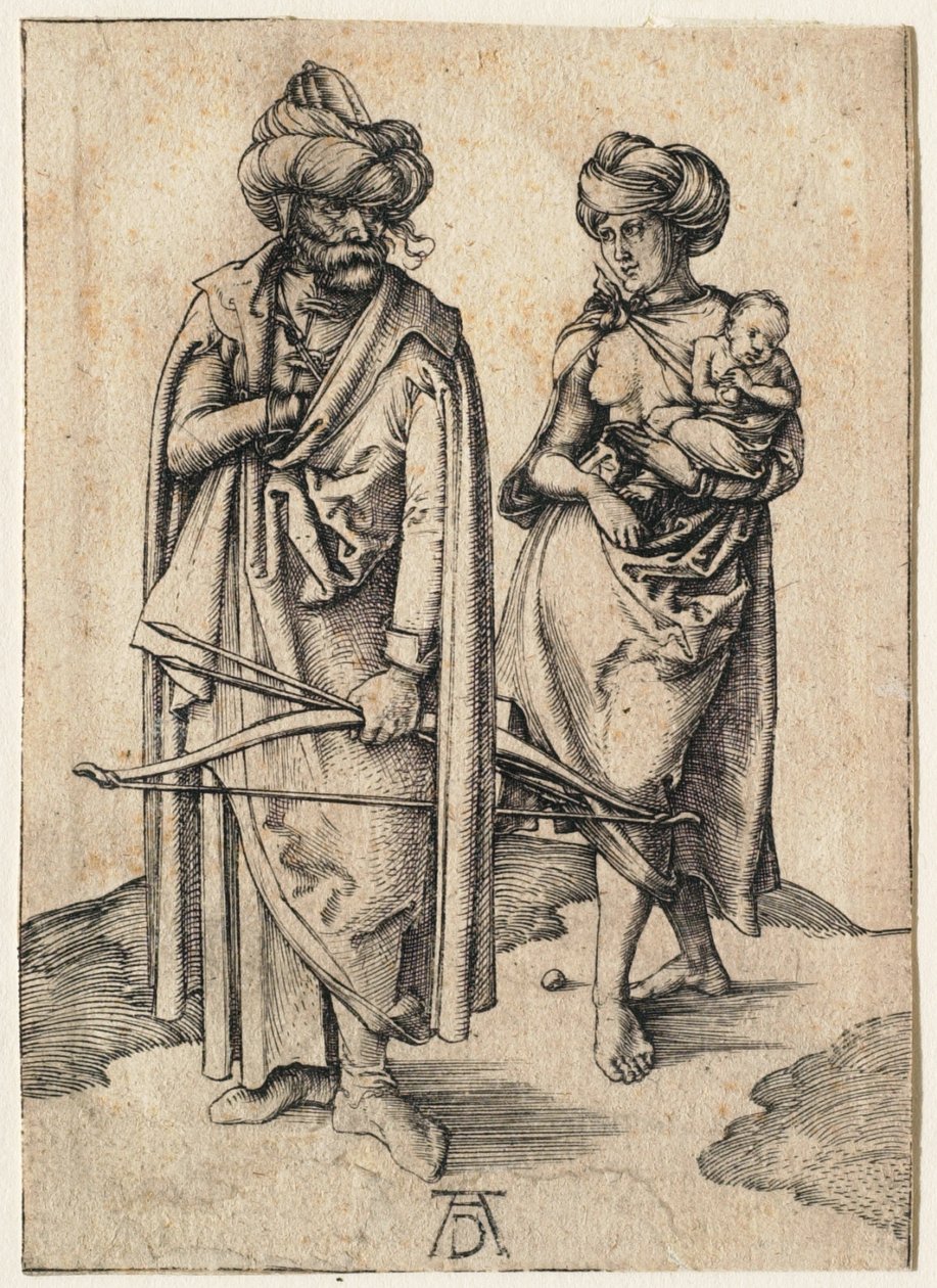 Turecka rodzina autorstwa Albrecht Dürer