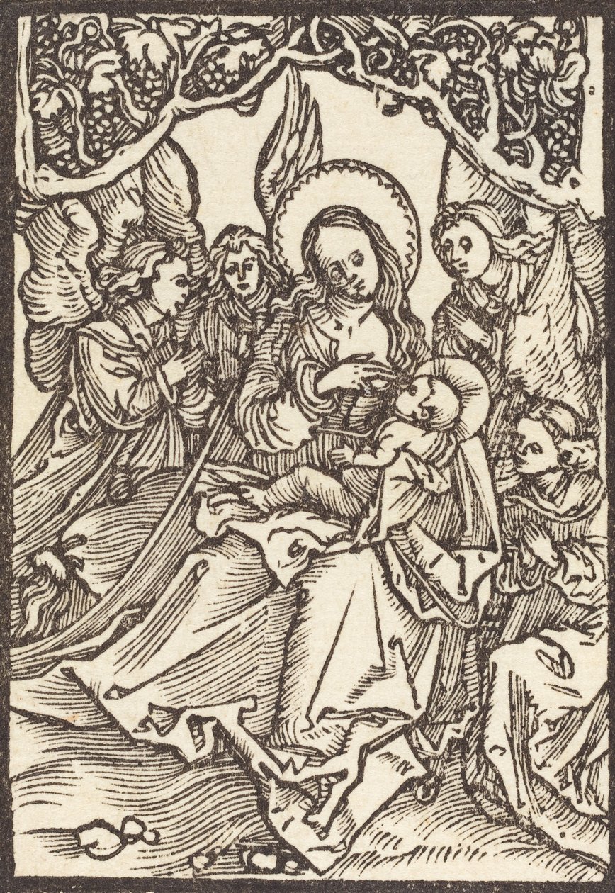 Dziewica karmiąca Dzieciątko Jezus z czterema aniołami, ok. 1930 r. 1500. autorstwa Albrecht Dürer