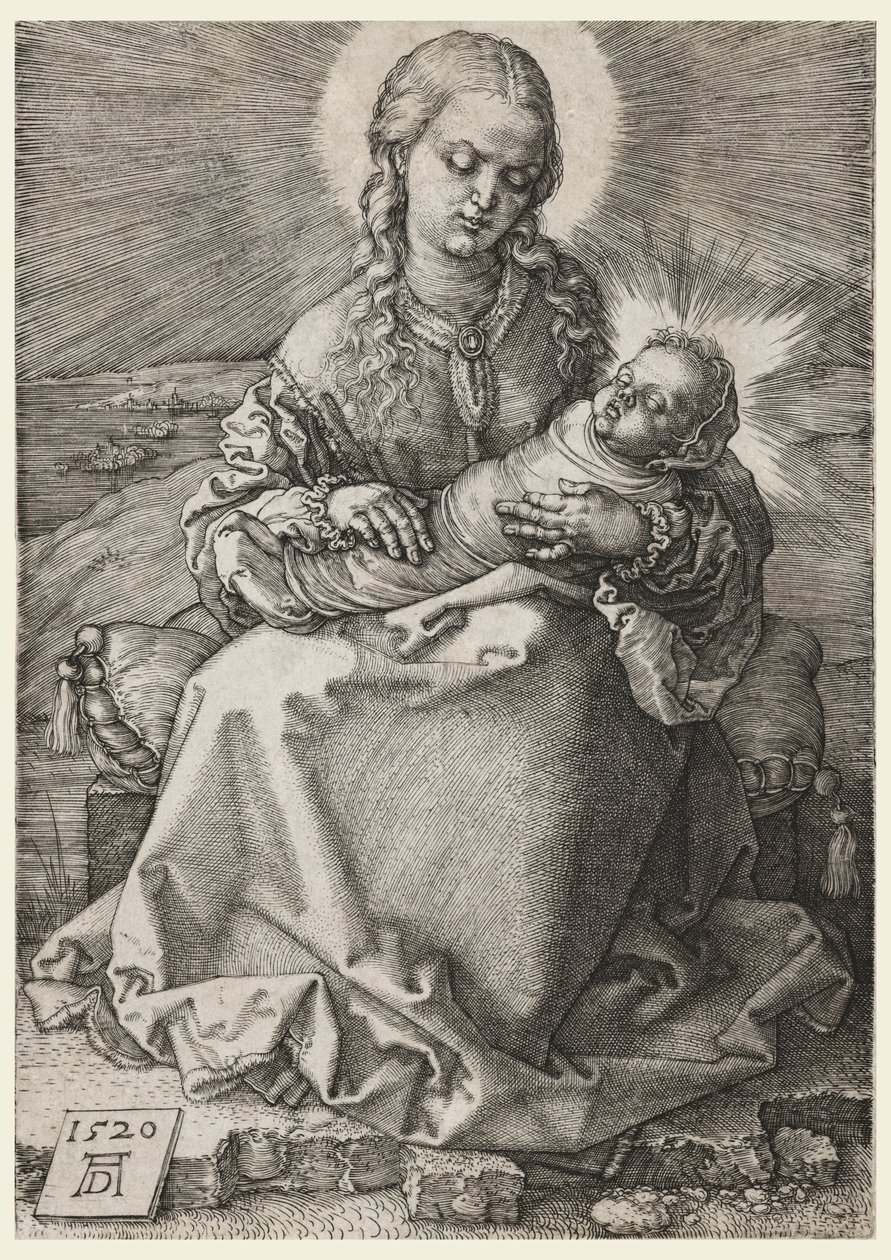 Dziewica z Dzieciątkiem w Pieluszkach autorstwa Albrecht Dürer