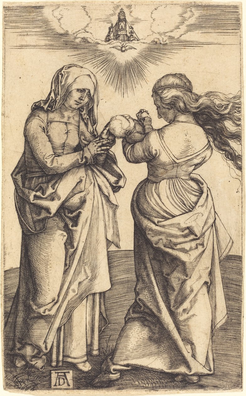 Dziewica z Dzieciątkiem ze św. Anną autorstwa Albrecht Dürer