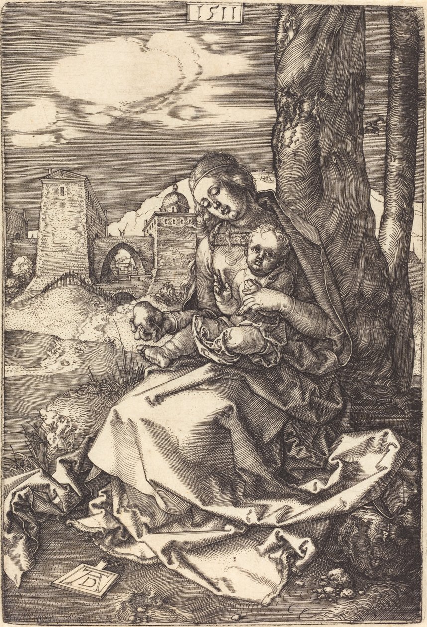Dziewica z Dzieciątkiem z Gruszką autorstwa Albrecht Dürer