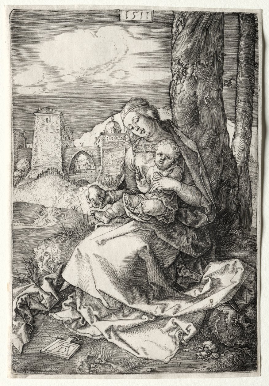 Dziewica z Dzieciątkiem z Gruszką autorstwa Albrecht Dürer