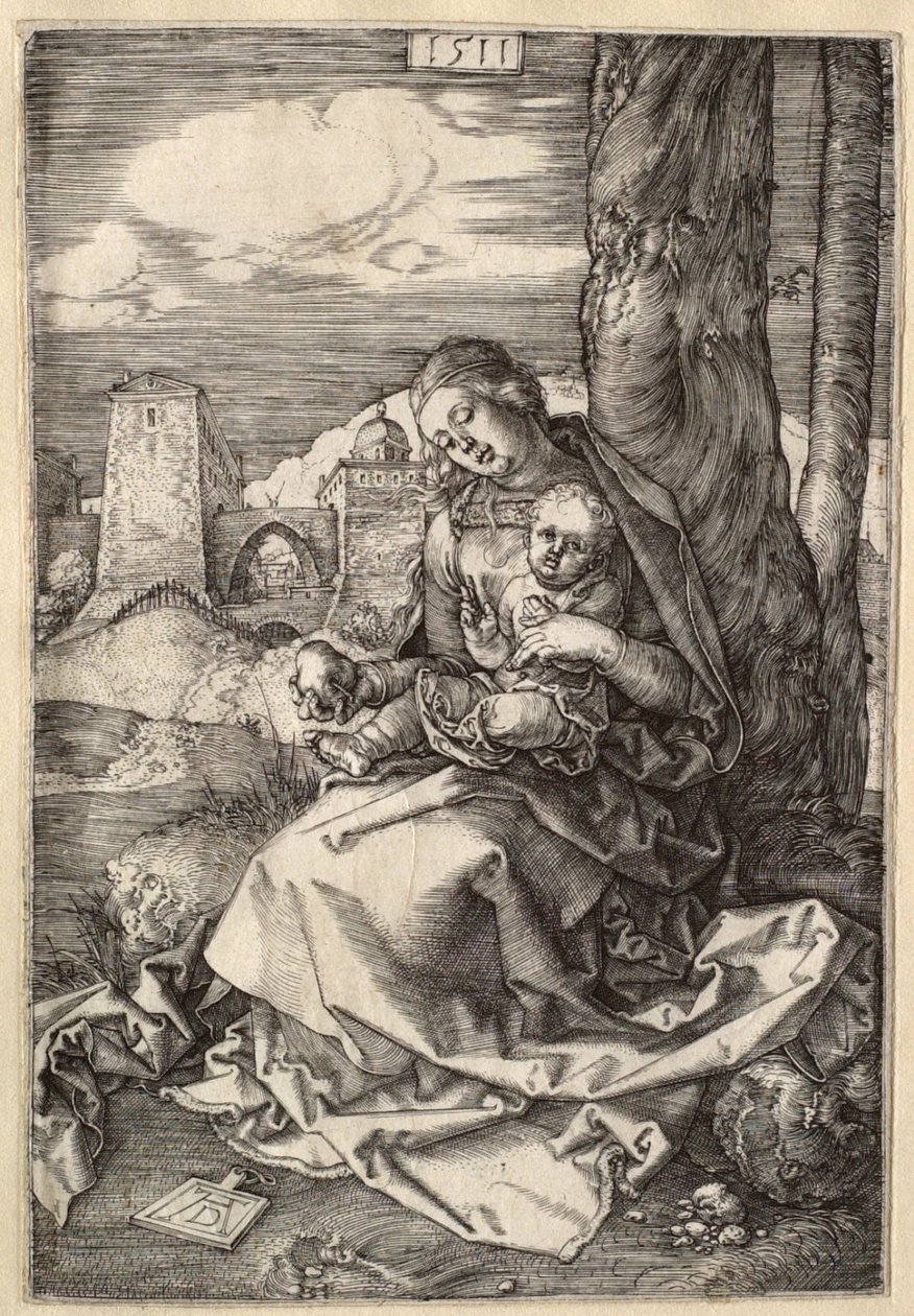 Matka Boska z Dzieciątkiem i gruszką autorstwa Albrecht Dürer