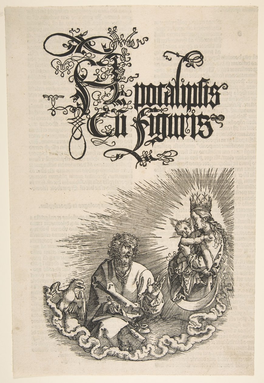Dziewica i św. Jan, z Apokalipsy, 1511. autorstwa Albrecht Dürer