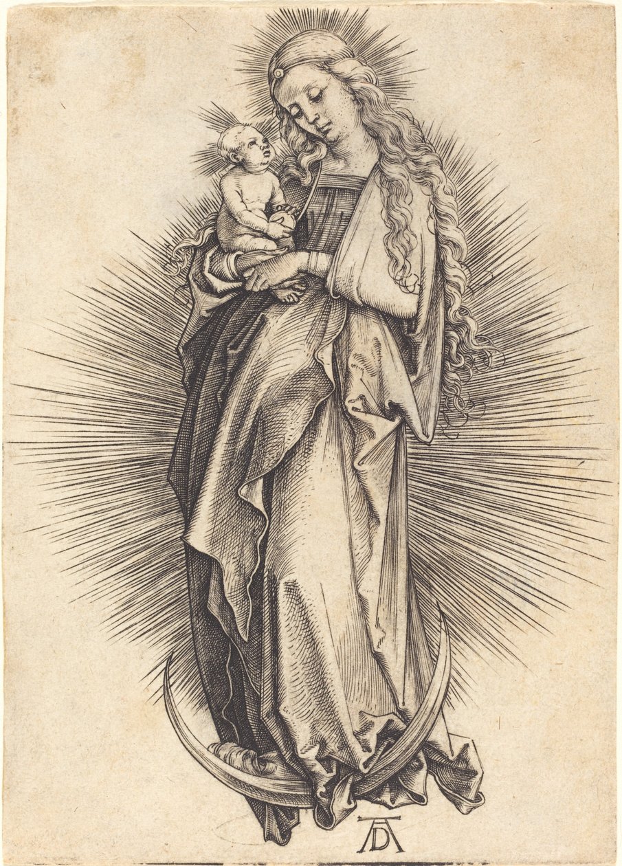Dziewica na półksiężycu autorstwa Albrecht Dürer