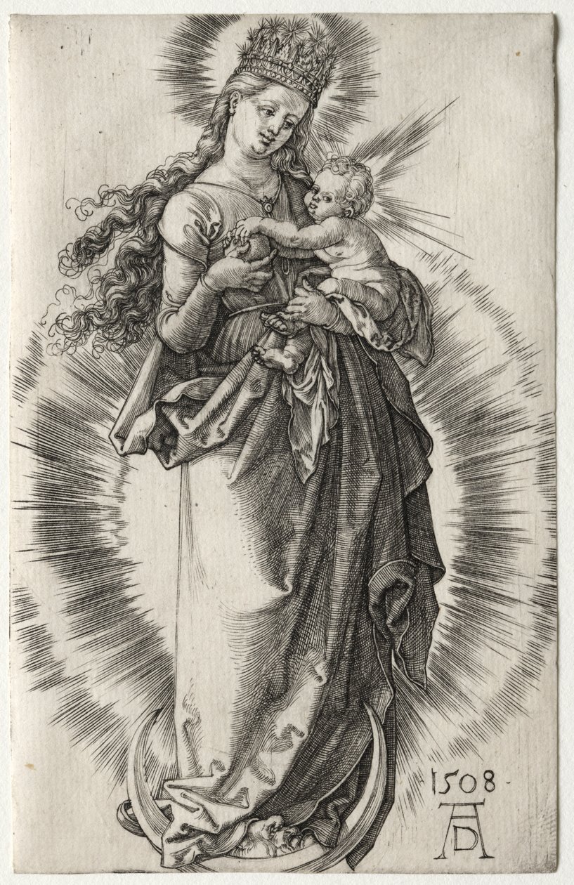 Dziewica z gwiaździstą koroną autorstwa Albrecht Dürer