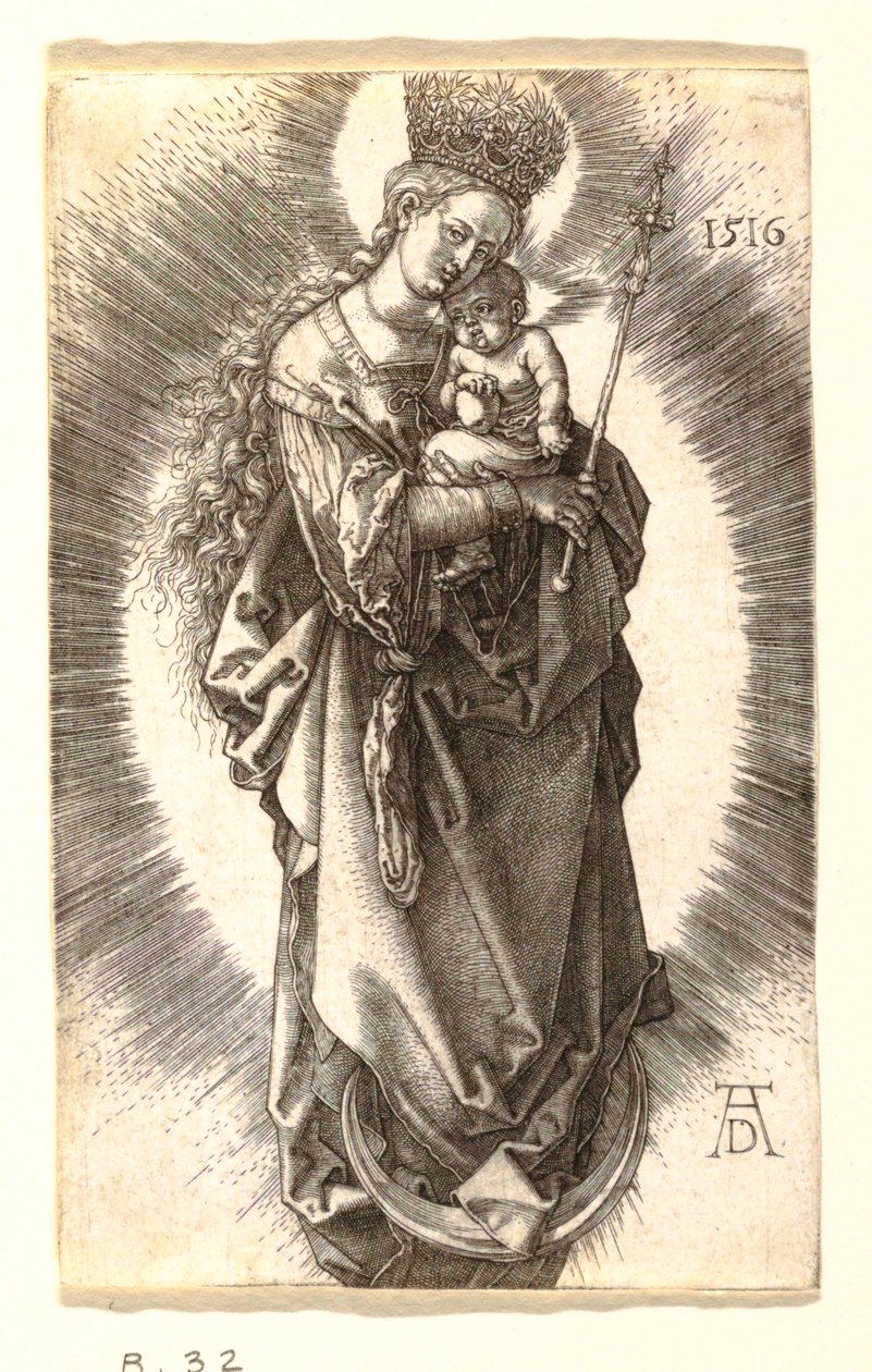Dziewica z Koroną Gwiazd autorstwa Albrecht Dürer