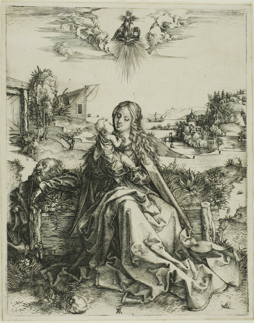 Dziewica z ważką autorstwa Albrecht Dürer