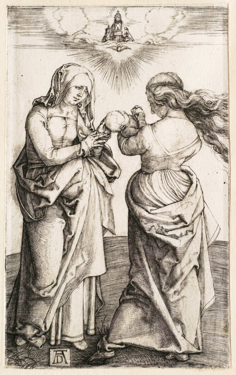 Matka Boska z Dzieciątkiem Jezus i świętą Anną autorstwa Albrecht Dürer