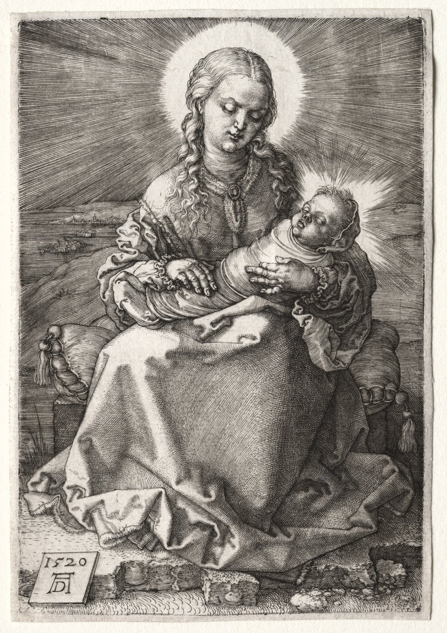 Dziewica z owiniętym dzieckiem autorstwa Albrecht Dürer
