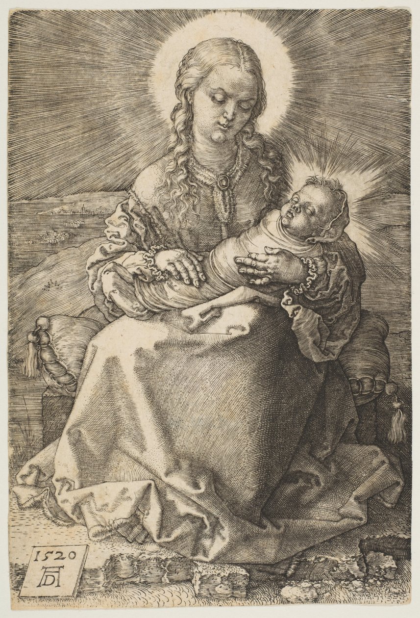 Matka Boska z owiniętym w pieluszki Dzieciątkiem autorstwa Albrecht Dürer