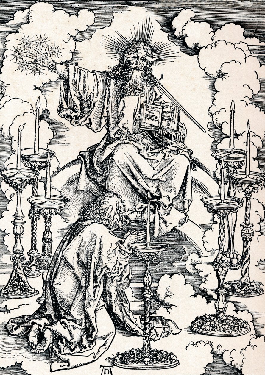 Wizja siedmiu świeczników, 1498 1906. autorstwa Albrecht Dürer