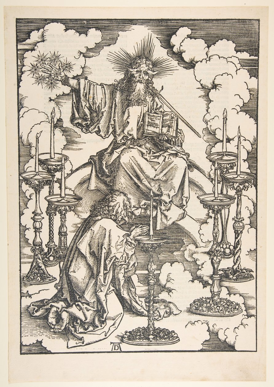 Wizja siedmiu świeczników z The Apocalypse.n.d. autorstwa Albrecht Dürer