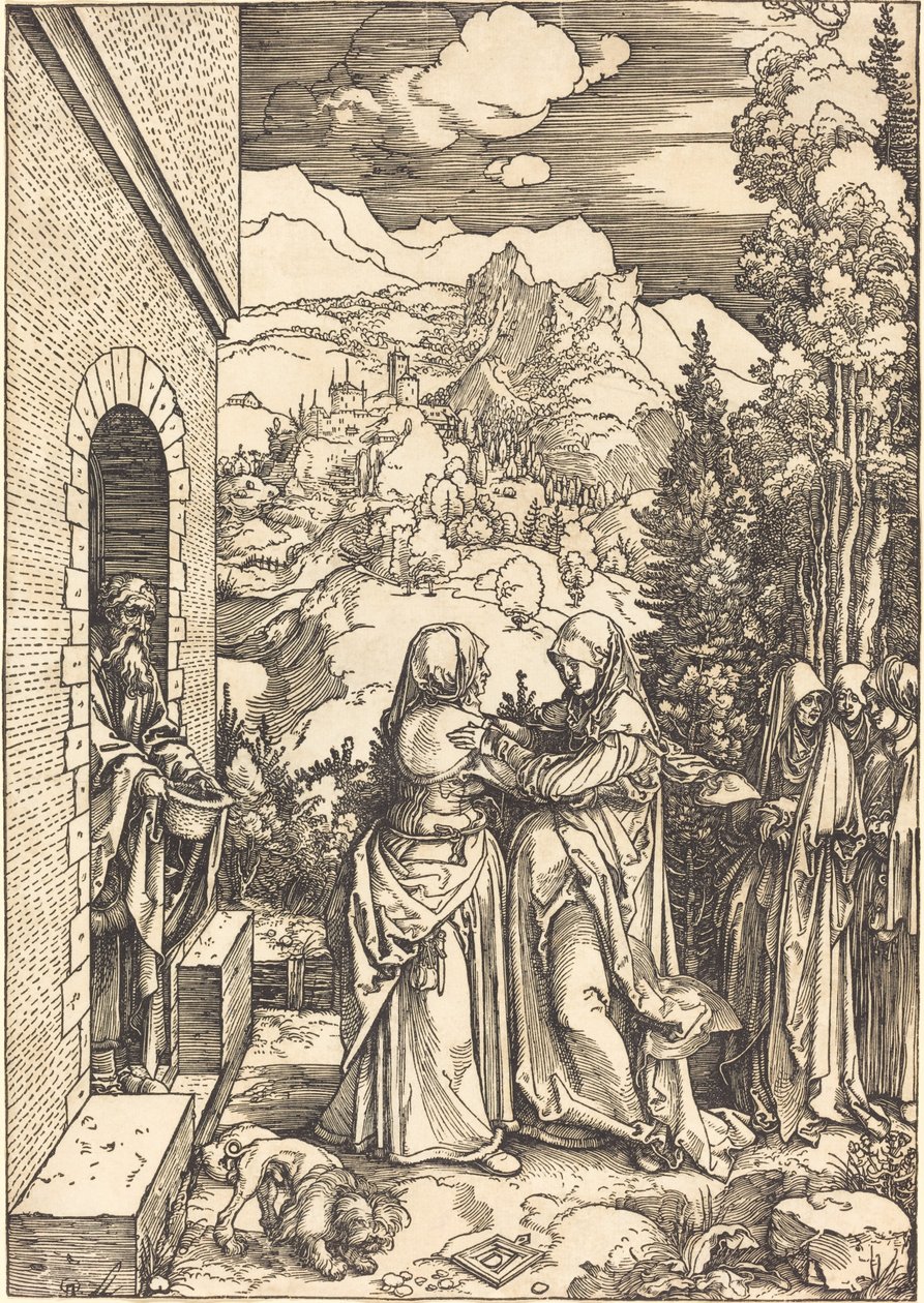 Nawiedzenie Matki Boskiej autorstwa Albrecht Dürer