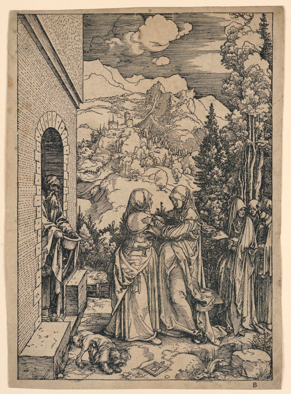 Nawiedzenie, z „Życia Dziewicy” autorstwa Albrecht Dürer